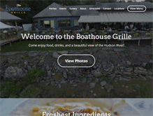 Tablet Screenshot of boathousegrille.com